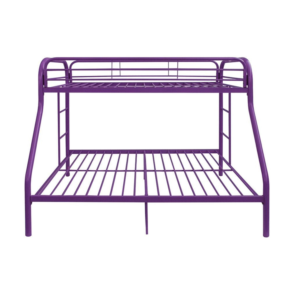 Purple Twin Over Full Size Bunk Bed