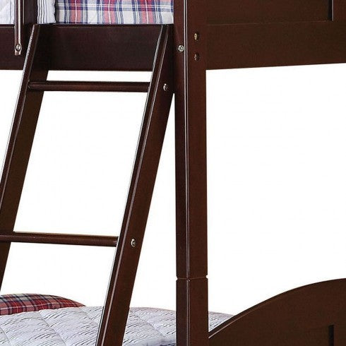 Brown Twin Over Twin Classic Bunk Bed