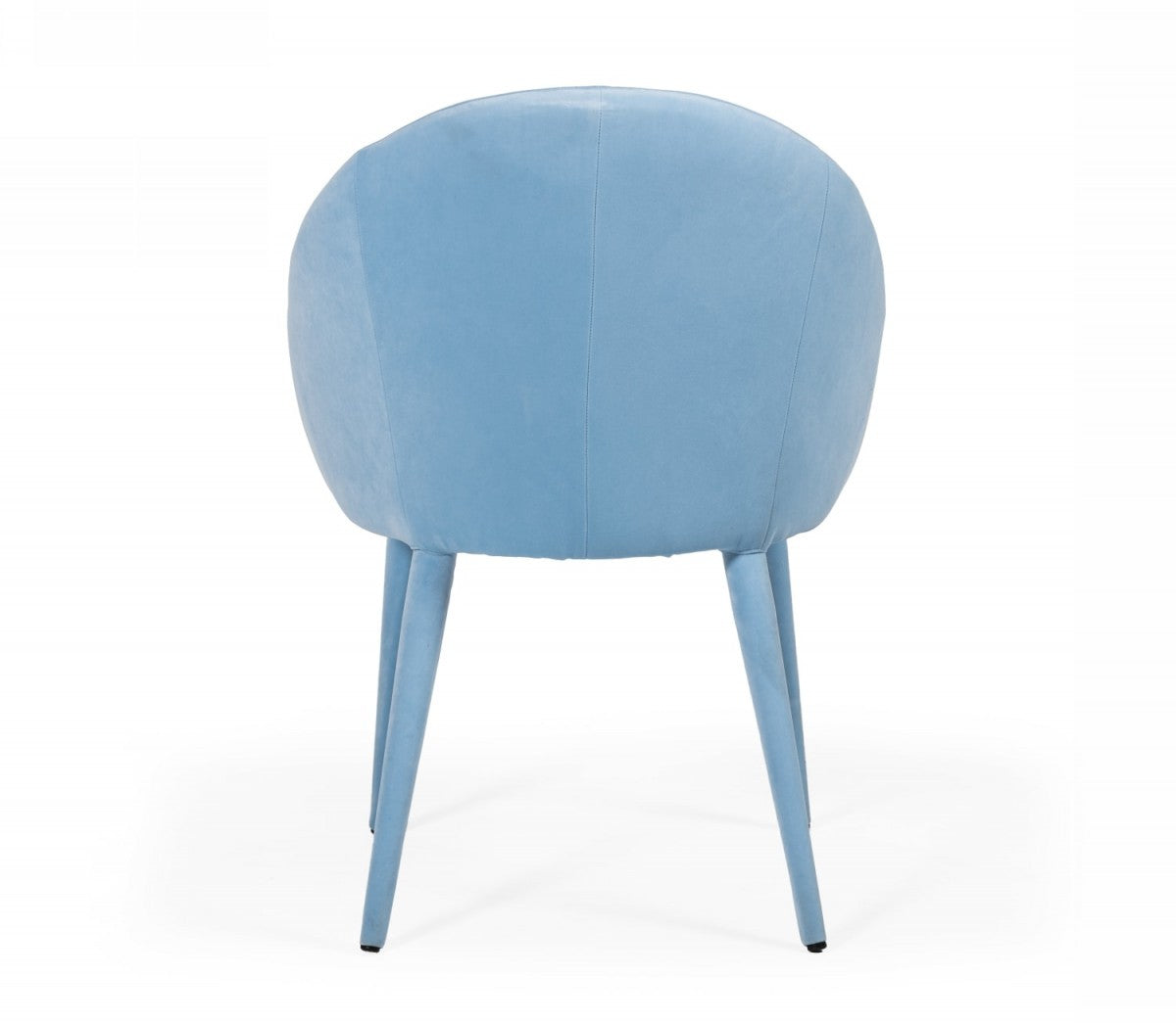 Blue Fabric Wrapped Dining Chair