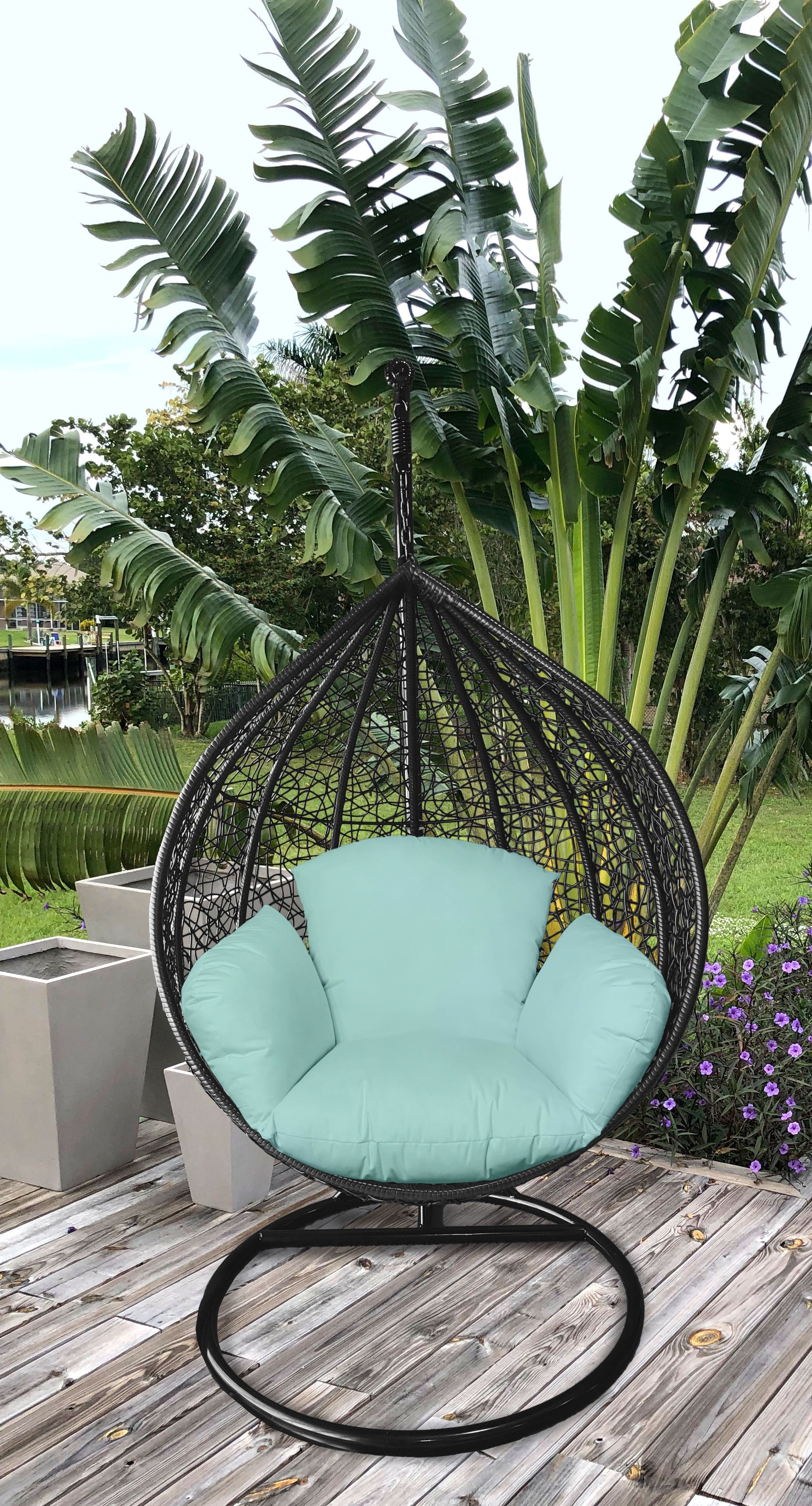 Primo Aqua Indoor Outdoor Replacement Cushion for Egg Chair