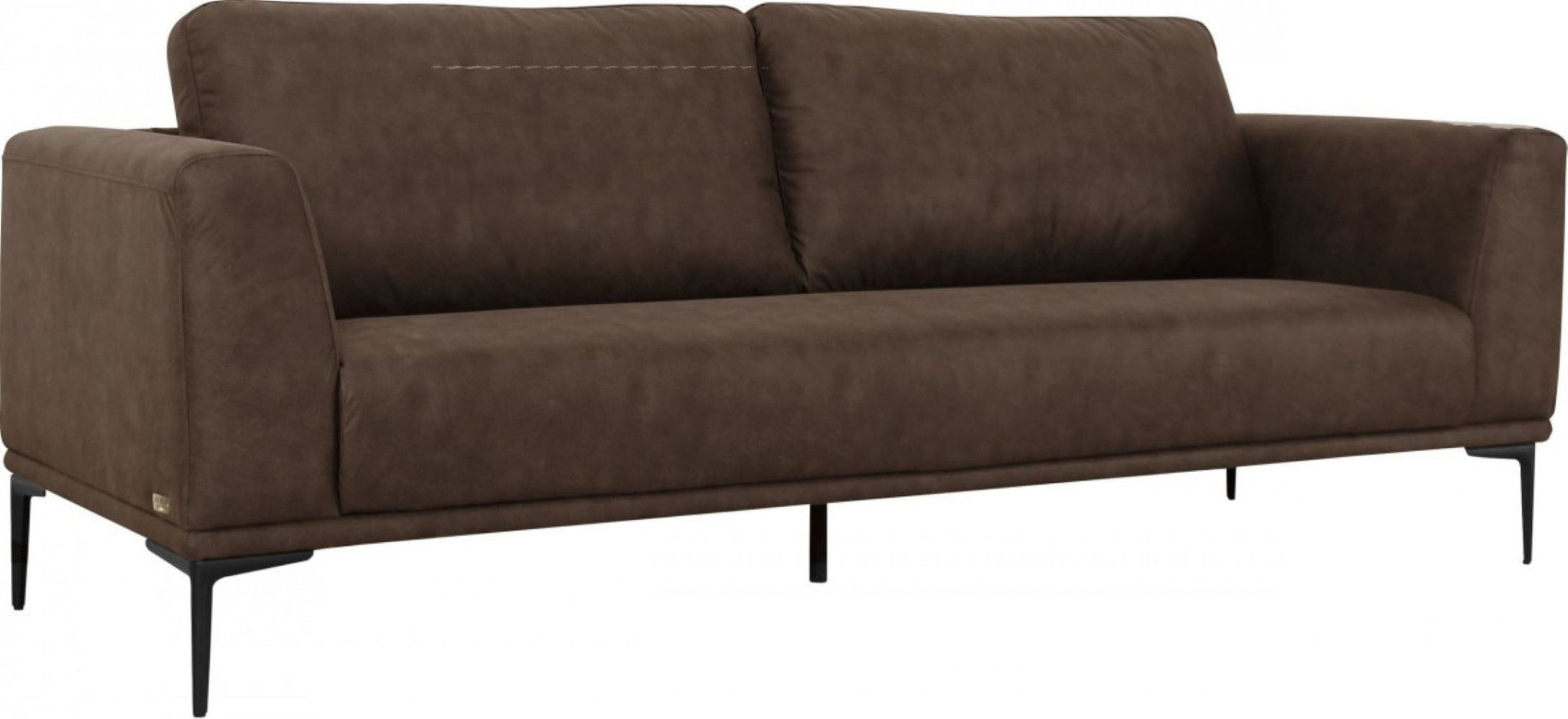 Modern 78" Brown Loveseat With Removable Cushions