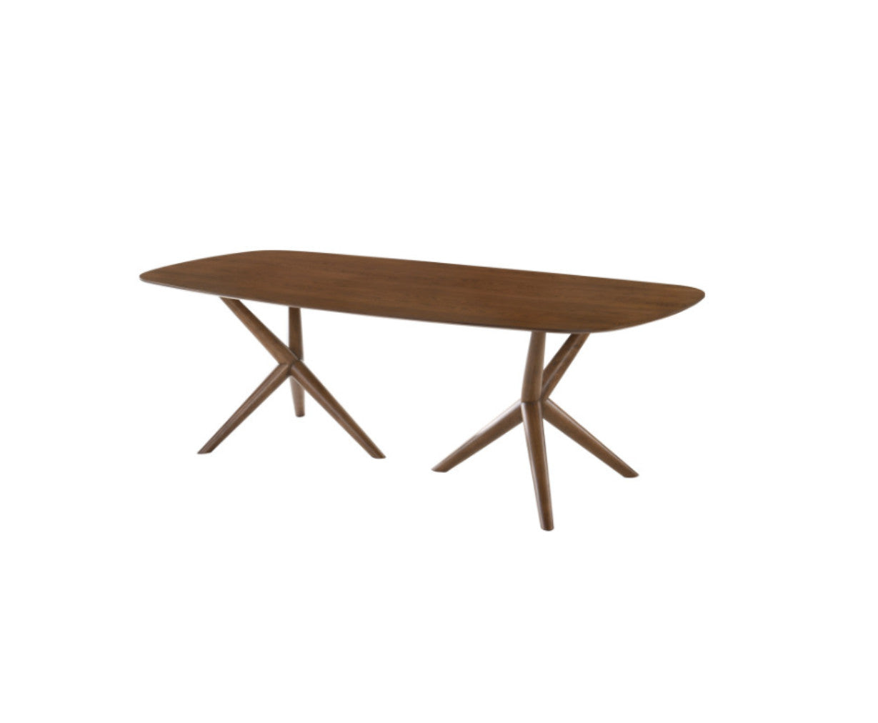 95" Brown Solid Manufactured Wood Dining Table