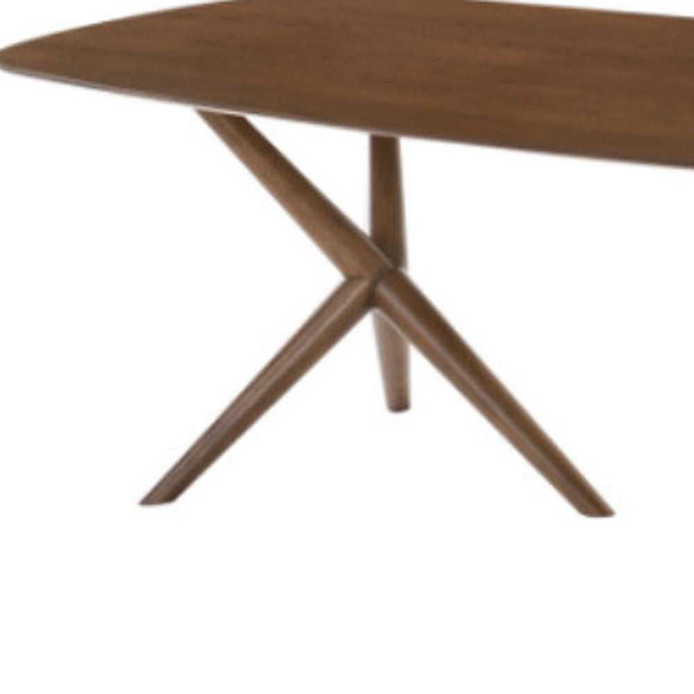 95" Brown Solid Manufactured Wood Dining Table