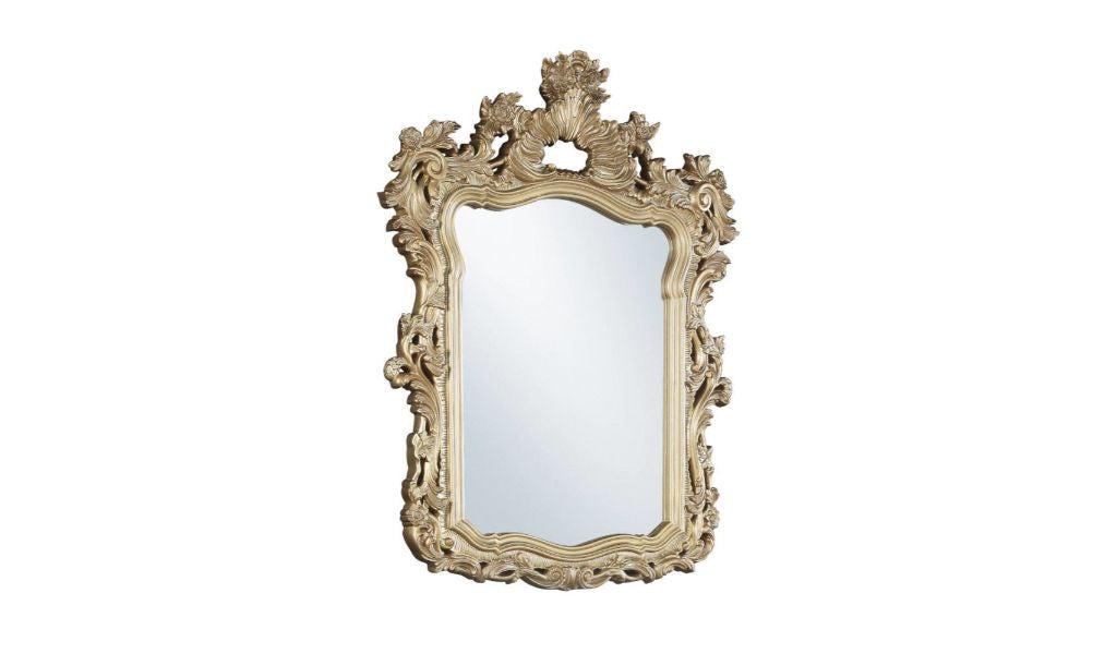 56" Gold Finish Irregular Dresser Mirror