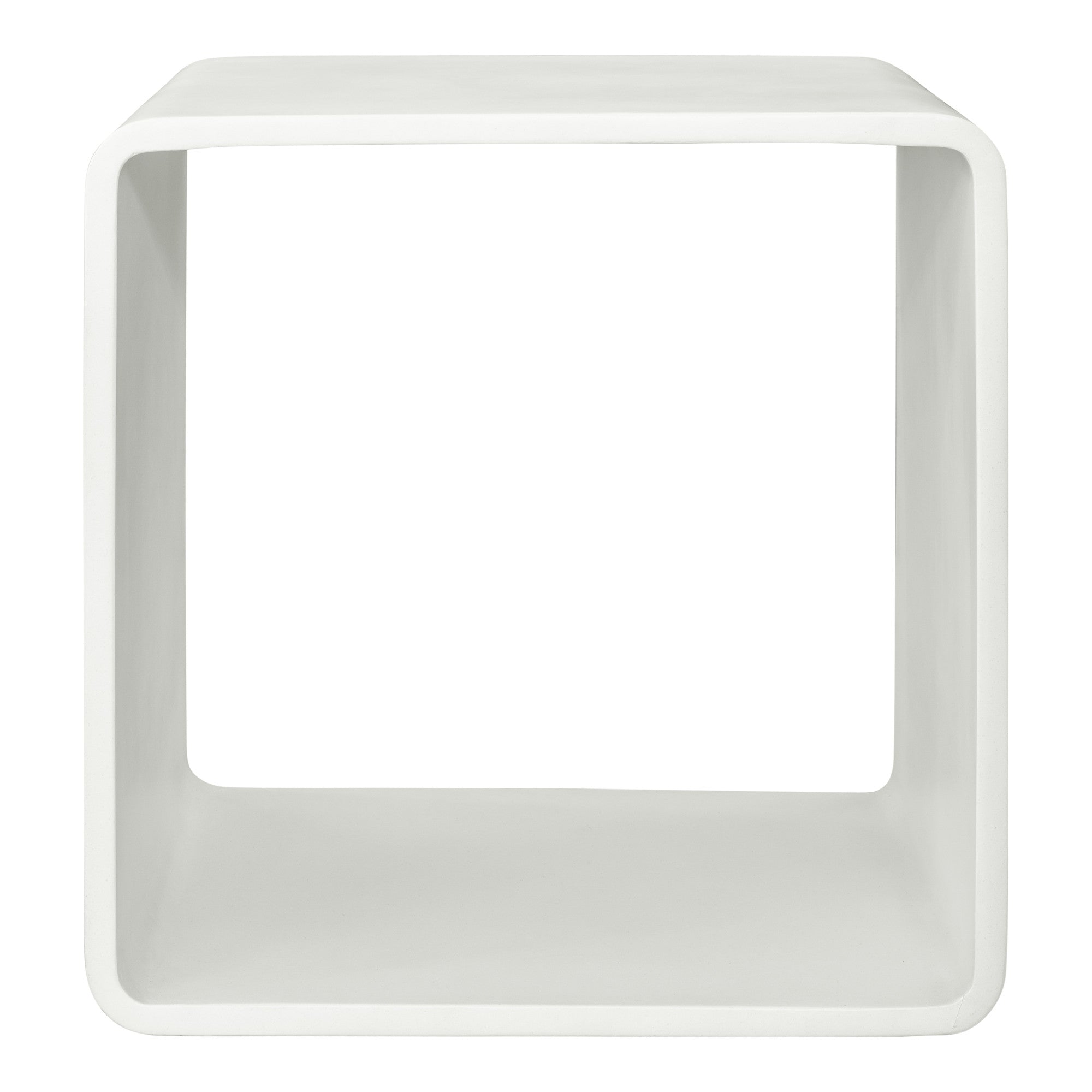 18" White Open Geo Cube Display Bookcase