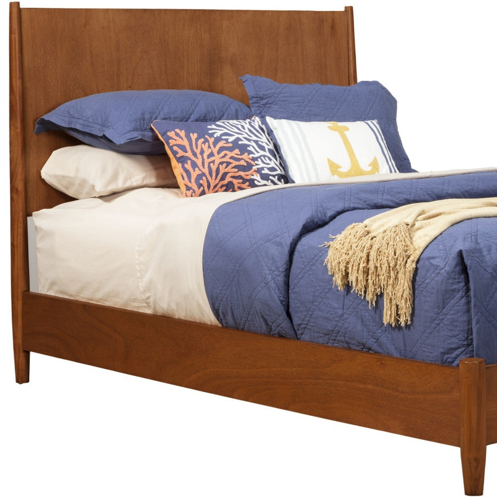 Brown Solid Wood California King Bed Frame