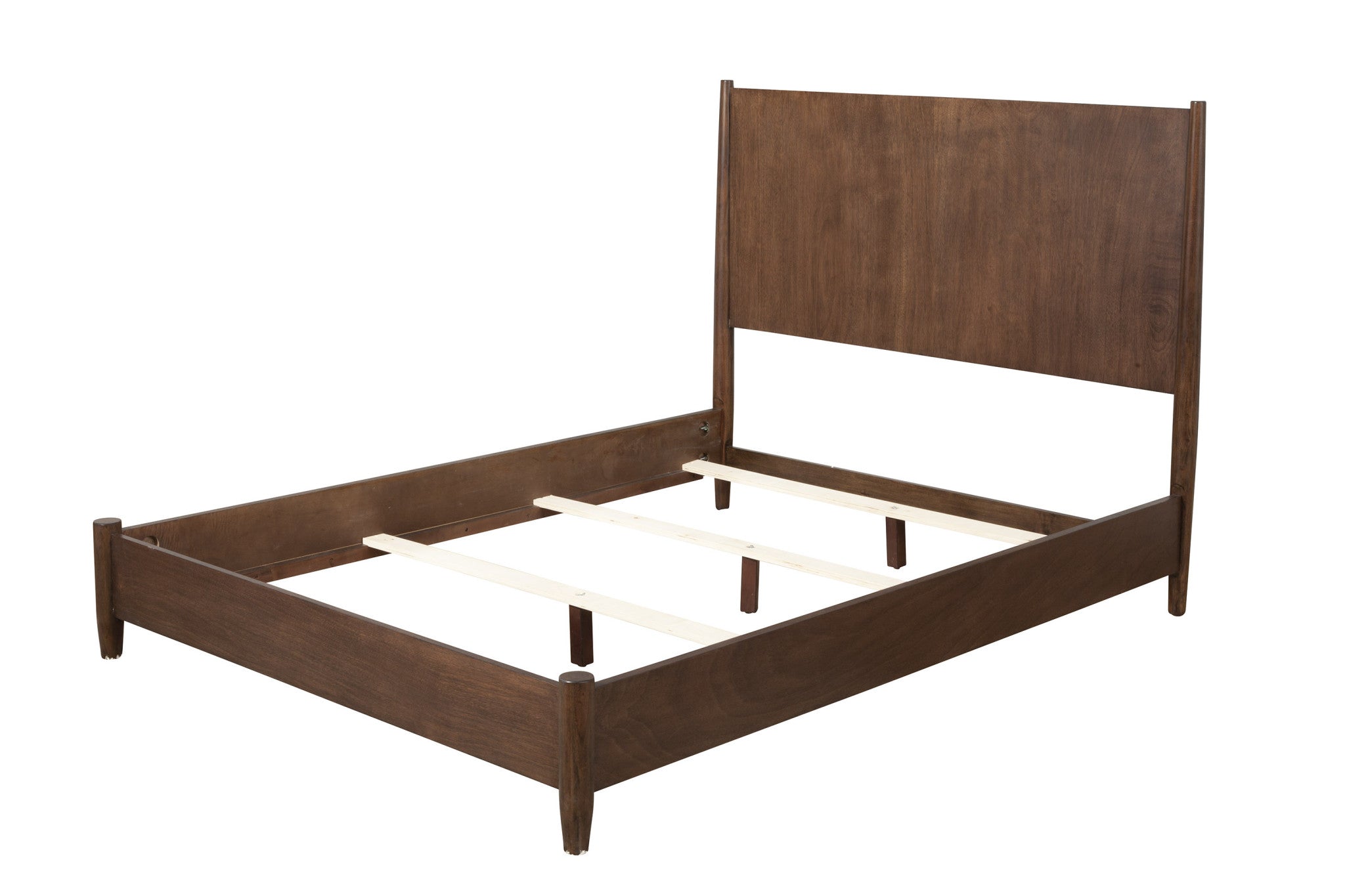 Walnut Solid Wood King Bed Frame