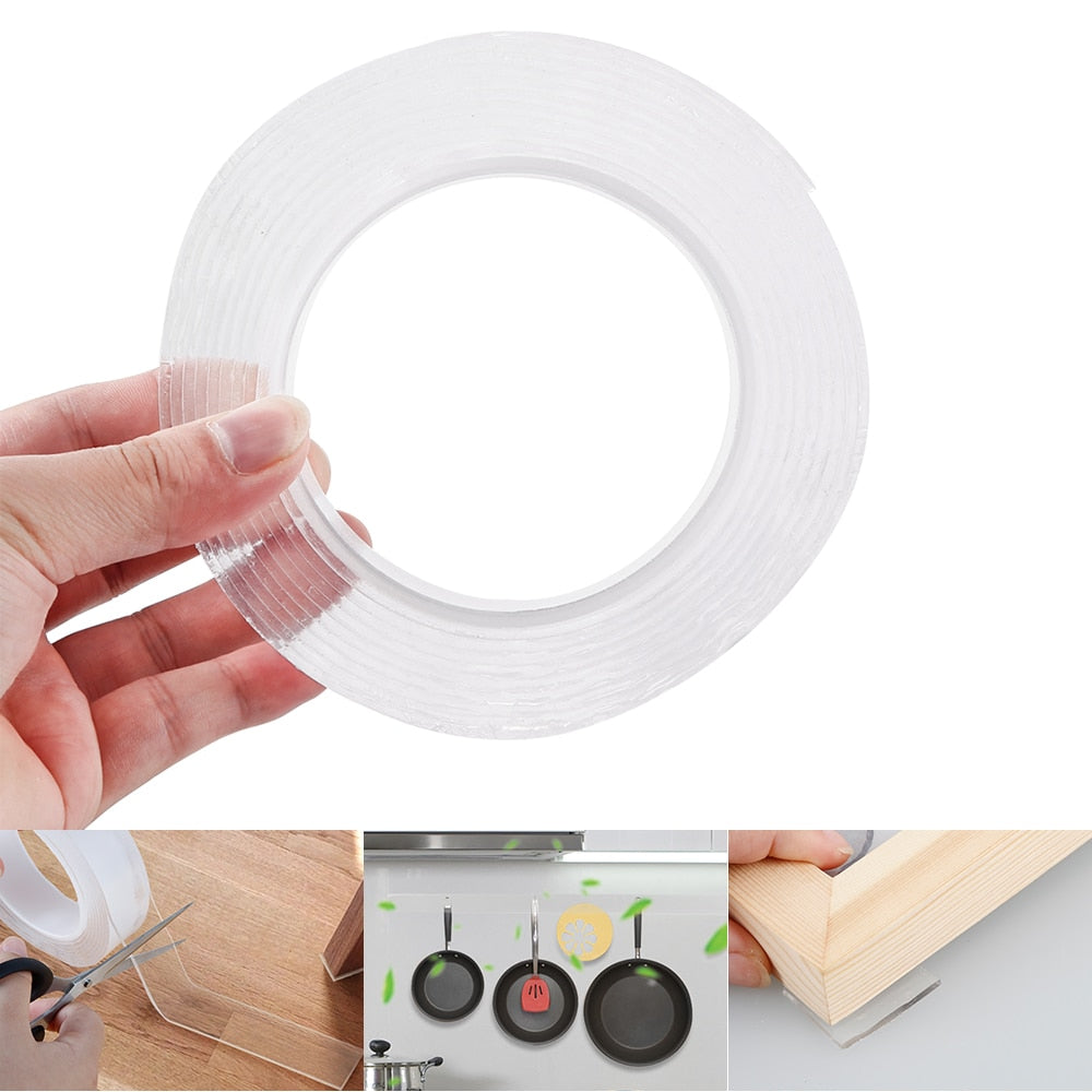 Removable & Reusable Double-Sided Nano Magic Tape